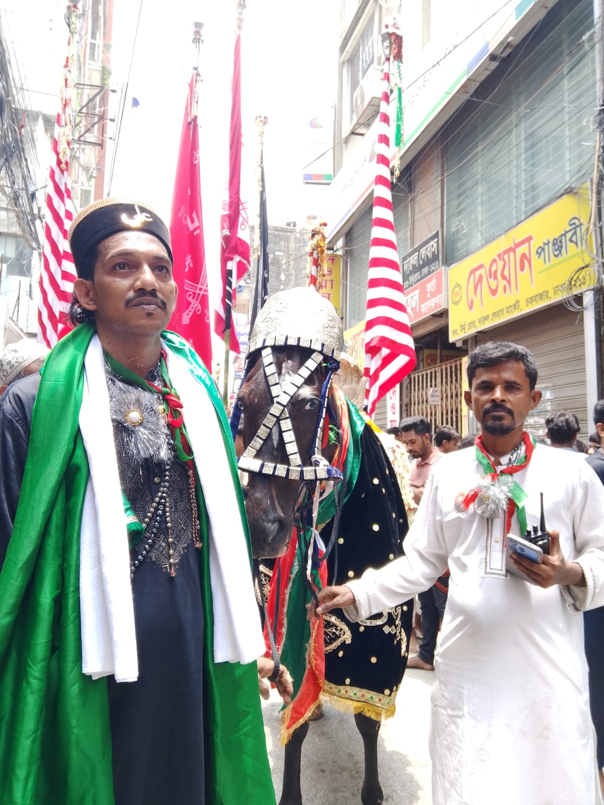 হোসাইনি দালান থেকে তাজিয়া মিছিল শুরু